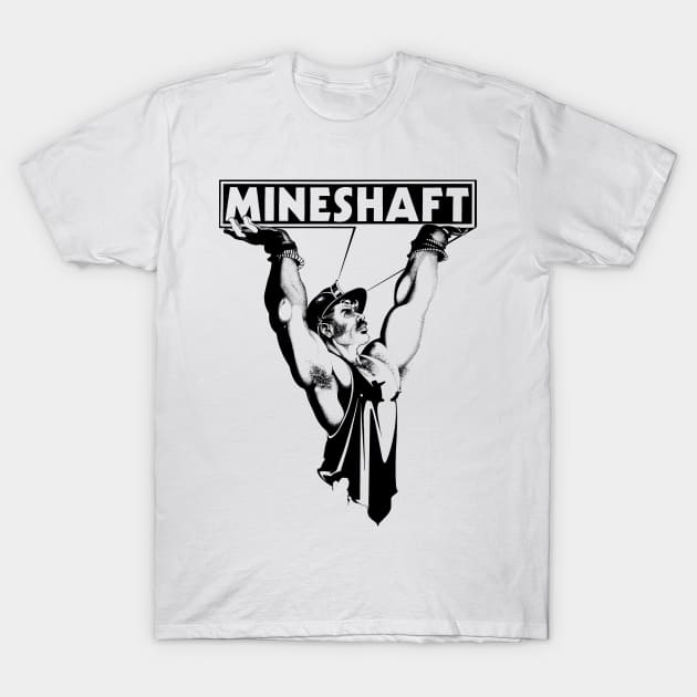 Mineshaft Vintage Retro Gay LGBT NYC New York 80s Leather T-Shirt by WearingPride